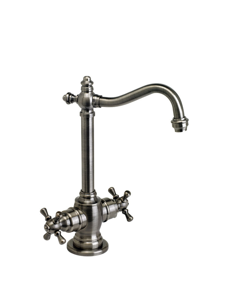 Waterstone 1150HC-PN Annapolis Hot and Cold Filtration Faucet with Cross Handles, Polished Nickel Finish freeshipping - Drinking Well Co.