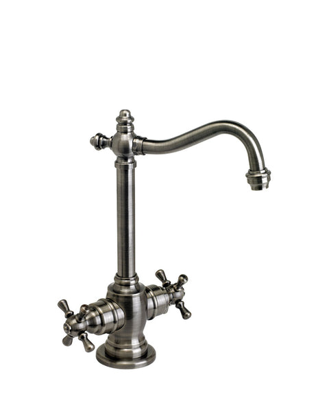 Waterstone 1150HC-SN Annapolis Hot and Cold Filtration Faucet with Cross  Handles