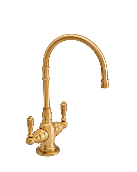 Waterstone 1202HC-CH Pembroke Hot and Cold Filtration Faucet with Lever  Handles, Chrome Finish