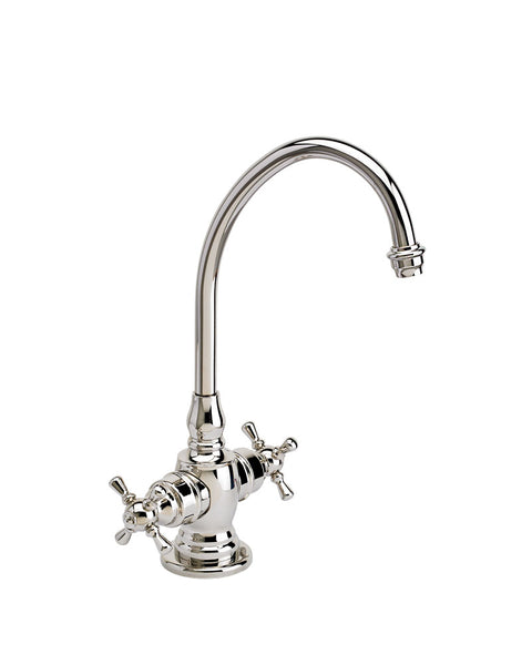 Waterstone 1250HC-PN Hampton Hot and Cold Filtration Faucet with Cross  Handles