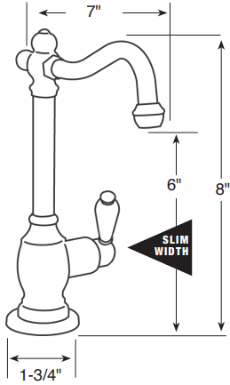 Water Inc. WI-FA720C Victoria 720 Cold Only Faucet freeshipping - Drinking Well Co.