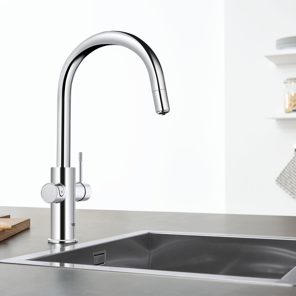 Grohe Blue 31251 Chilled and Sparkling Water Filtration System with Kitchen Faucet freeshipping - Drinking Well Co.